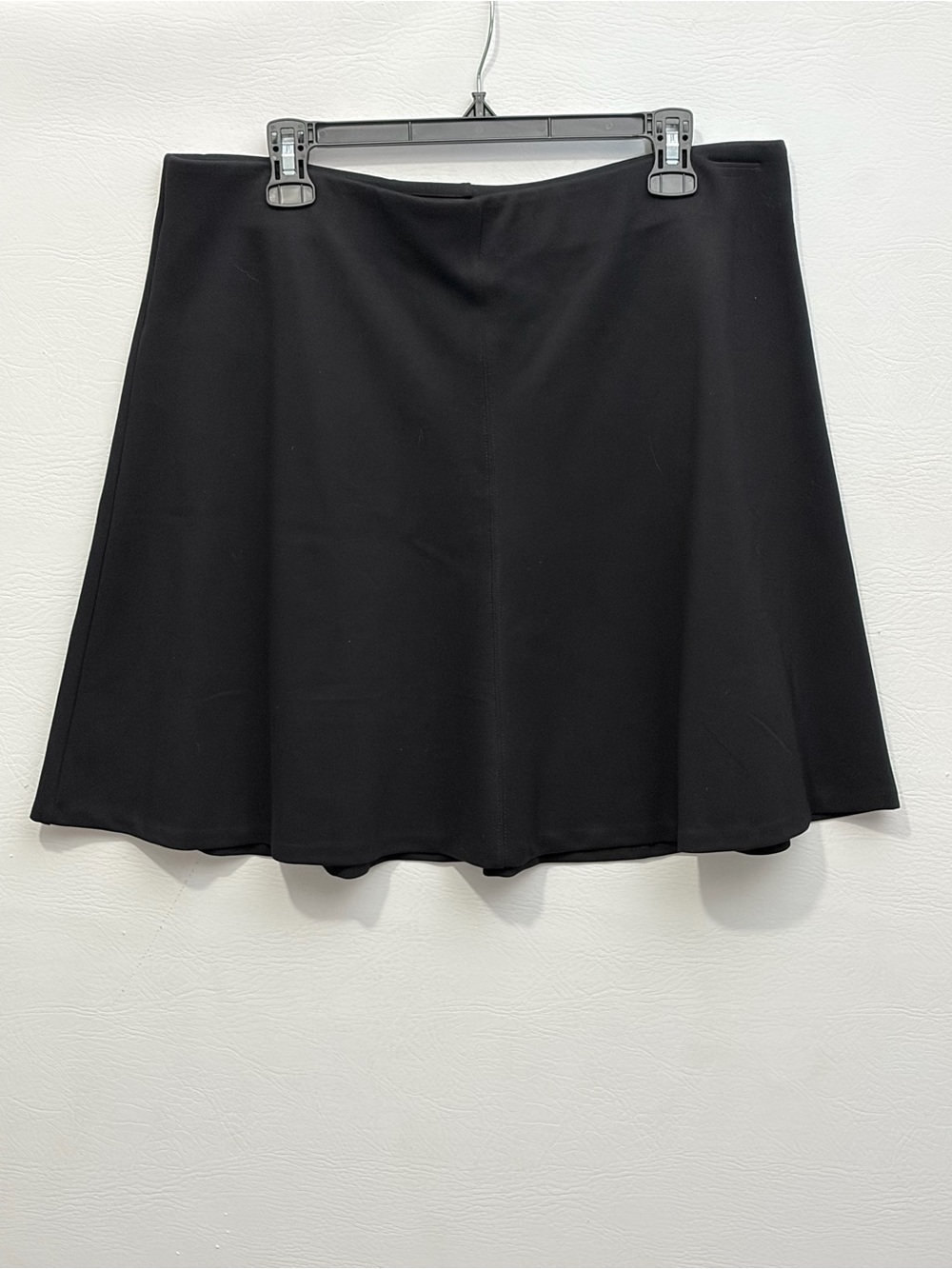 LOFT Black Circle Skater Skirt Large NWT